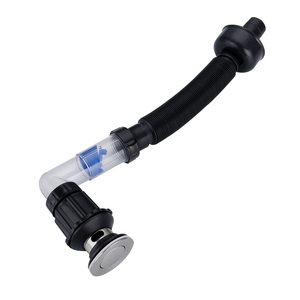 Accessori Universali per <span class=keywords><strong>Bagno</strong></span>, Filtro Anti-Intasamento per Lavabo, Tubo di Scarico Flessibile in Plastica Nera con Deodorante - Product Image 5