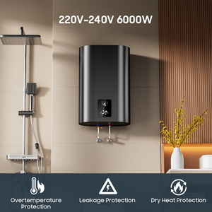 <span class=keywords><strong>Chauffe</strong></span>-<span class=keywords><strong>eau</strong></span> électrique <span class=keywords><strong>80L</strong></span> à double réservoir, chauffage rapide, économie d'énergie, pour salle <span class=keywords><strong>de</strong></span> bain domestique - Product Image 6