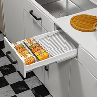 Moins cher prix extensible cuisine étagère à épices plateau 4 niveaux tiroir assaisonnement organisateur