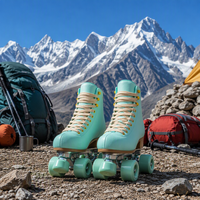 Patins à roulettes robustes pour adultes, cadre stable, roues PU réactives 85A, doublure respirante, PU épais pour un patinage quotidien à long terme