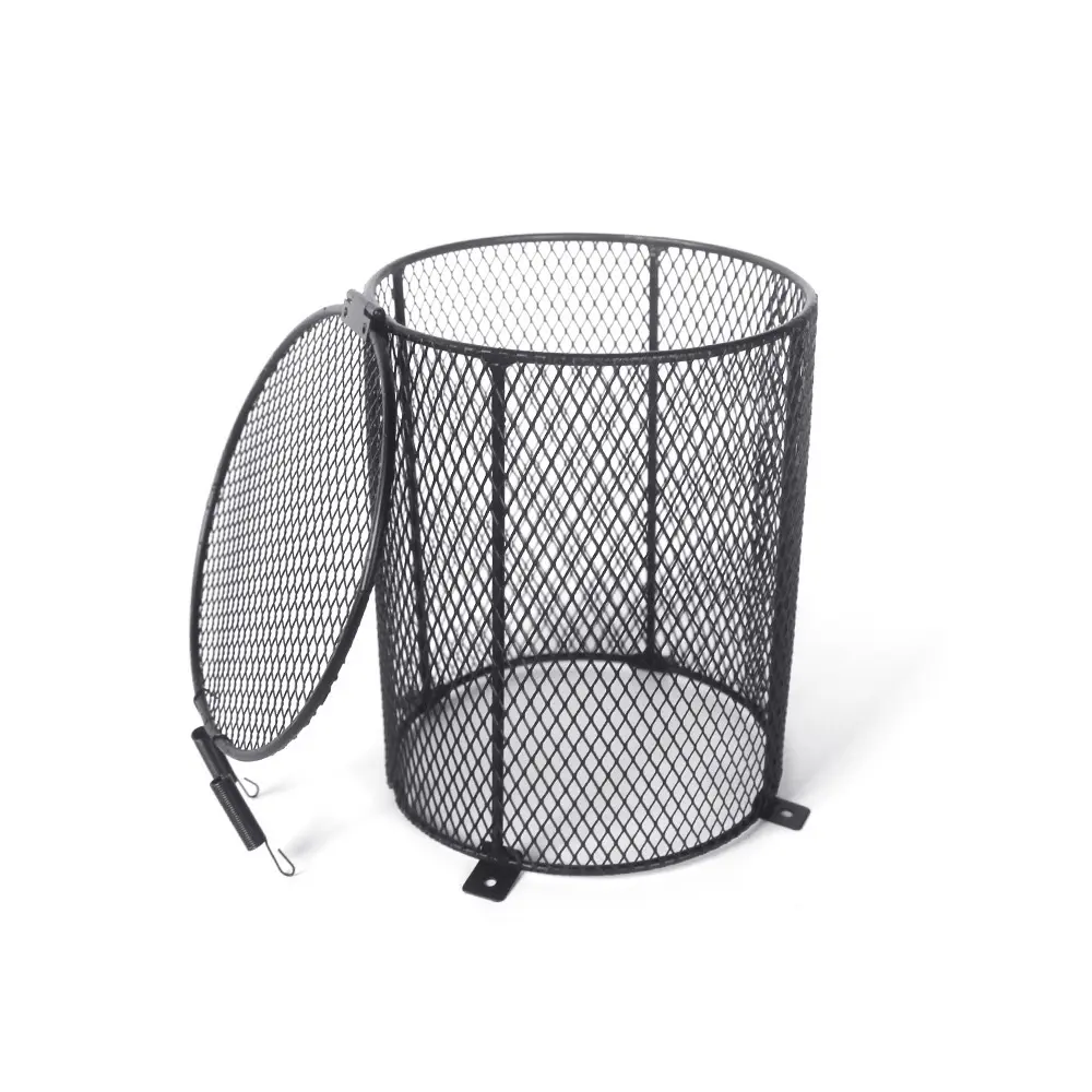 Reptile Anti-Scald Cover Mesh Cage Heater Guard for Terrarium Chameleon Lizards Snakes