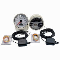 KUS GNSS Speedometer 200km/jam Odometer 85mm Pengukur Kecepatan Laut Pilihan Dial Putih/Hitam untuk Kapal Pesiar RV