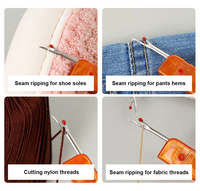 Découseur pliable, dissolvant de points, rehausseur de fils pour point de croix, coupe-étiquettes de vêtements, couteau utilitaire