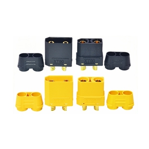 Amass XT90H-F -M XT90S XT90E XT90PB XT90PW HW Dust Cover Male Female <b>Plug</b> Connectors with Sheath 45A High Current Wholesale - Product Image 2