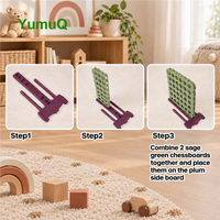 YumuQ Ensemble de jeu de jardin 3-en-1 géant en PE avec logo personnalisé, jeu de 4 en ligne et Connect 3, avec sac de transport et tissu en maille pour enfants et adultes