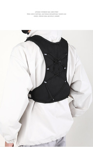 Wholesale Hip-hop Streetwear Shapewear for Men Function <b>Storage</b> Backpack Nylon Pockets Fashion Waterproof Tactical Vest <b>Chest</b> - Product Image 2