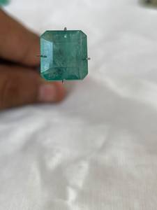 Esmeralda Verde Natural, Corte Octogonal Escalonado, Gema Suelta, Piedra de Esmeralda Genuina para Anillo, Colgante, Fabricación de Joyería Fina - Product Image 3