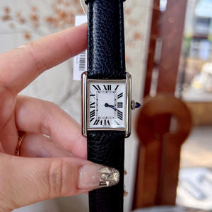 Montre pour femme rétro carrée, boîtier en acier inoxydable, cadran en cristal saphir, résistance à l'eau 30 m, bracelet en cuir PU, montre simple pour les affaires - Product Image 2