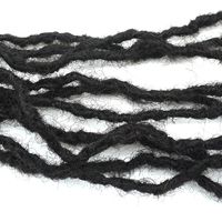 Ekstensi Rambut Dreadlock Manusia Remy Brazil 100% Grosir KAMA, Ekstensi Interlock, Microlocs, Sister Locs