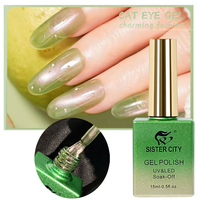 Vernis Gel Effet Œil de Chat OEM ODM Texture Ultra Fine UV LED Soak Off Sans Rétrécissement Longue Tenue Haute Couvrance Manucure