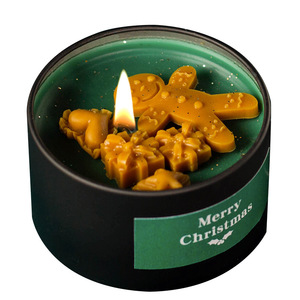 <span class=keywords><strong>Vela</strong></span> de Navidad Decoraciones para el hogar Caja de lata de cera de soja Galleta de jengibre personalizada <span class=keywords><strong>Vela</strong></span> de Navidad perfumada de vainilla <span class=keywords><strong>verde</strong></span> - Product Image 6