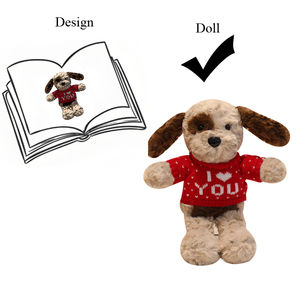 Knuffel Zachte Hondenpop Nieuw Ontwerp Custom Mooie Hete Verkoop Custom Plushie Puppy Realistische Pluche Speelgoed - Product Image 2