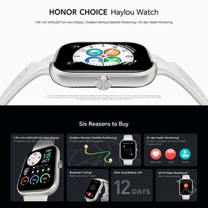 HONOR CHOICE สำหรับนาฬิกาอัจฉริยะกันน้ำแบบ Full View พร้อมระบบนำทาง GPS ระบบชาร์จแม่เหล็ก เครื่องวัดอัตราการเต้นของหัวใจ และเครื่องติดตามกิจกรรม - Product Image 5