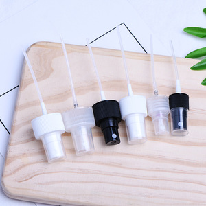 หัวฉีดสเปรย์แบบมีฟันปิดครึ่งหนึ่ง 18-28 ฟัน  แบบพ่นละอองละเอียด  ทำจากพลาสติก PP สำหรับบรรจุภัณฑ์เครื่องสำอาง ผลิตภัณฑ์ความงาม และสารเคมีในชีวิตประจำวัน - Product Image 1