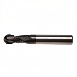 Fresa de carburo estándar Ttake Ta1413 con recubrimiento Nano TiAln, punta esférica helicoidal de 30 grados, 2 filos - Product Image 2