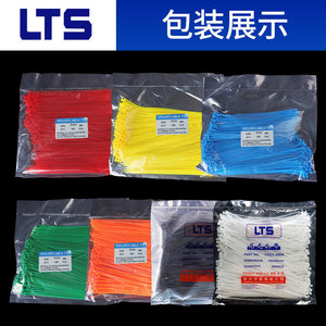 Bridas de nailon de colores LTS 4x200mm, autoblocantes, resistentes al fuego V-2, correas de sujeción para fijación de cableado - Product Image 2