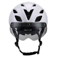 Casque de vélo BMX certifié CE CPSC de conception aérodynamique avec feu arrière à lentille magnétique