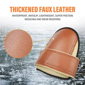 Genouillères de travail en cuir pour jardiniers, charpentiers, ouvriers du bâtiment, protection des genoux, soutien, genouillères pour travaux de pose de revêtements de sol - Product Image 2