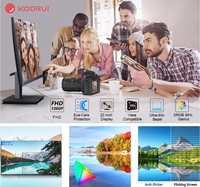 KOORUI 22 pulgadas monitores de PC pantalla de ordenador de barra completa con pantalla sin marco 1080P Led 6MS monitores de PC al por mayor