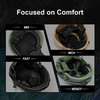 Casque de Protection Tactique M88 / MICH / FAST / WENDY IIIA pour Protection Personnelle UHMWPE / Aramide