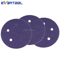 Papier abrasif EVERTOOL 125 mm, disque de ponçage auto-agrippant, parfait pour préparer les anciennes peintures