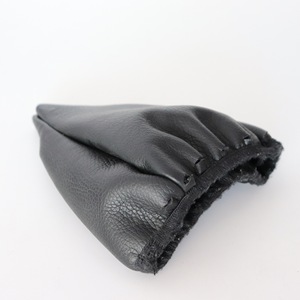 Fiat 500 2007 Leather Gear <b>Shift</b> <b>Knob</b> Cover Black Integrated Design - Product Image 2