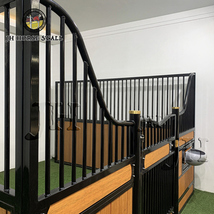 <strong>Horse</strong> Stable Door Hinges Hay <strong>Feeder</strong> Equestrian Equipment Bamboo Stables Safe <strong>Horse</strong> Stall Front Panel with Hinged Door - Product Image 4