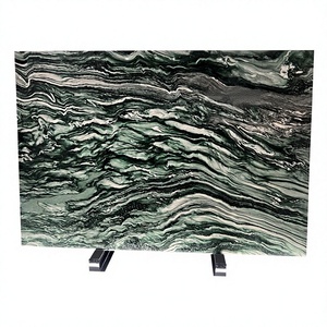 Dalles de marbre vert naturel norvégien pour comptoirs, murs décoratifs, escaliers, revêtements de sol, décoration intérieure, hôtels, cuisines et salles à manger - Product Image 1