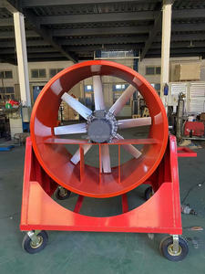 Ventilateur axial mobile de grande taille avec pulvérisation de refroidissement, adapté aux stades, gymnases, centres commerciaux, usines, avec réservoir d'eau, carte PC et roues - Product Image 3