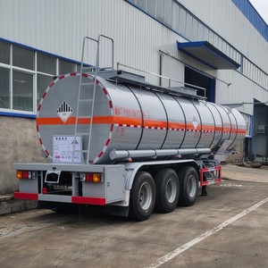 Semi-remorque citerne chimique 30CBM 3 essieux pour le transport de liquides corrosifs (acides, sodas) à vendre - Product Image 3