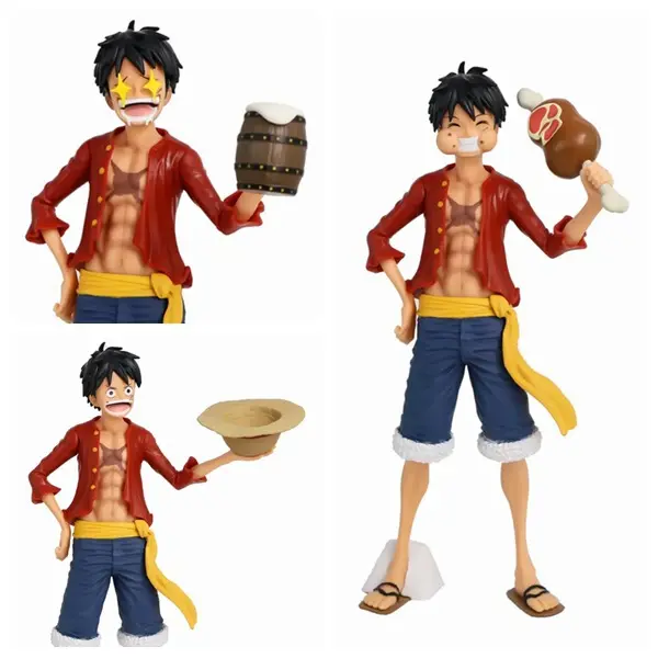 Nuevo japonés 28cm Luffy figura modelo Anime PVC figuras de acción cara cambio muñeca colección Modelo figura Juguetes