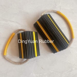 Hàng không cao su máy bay phản lực máy bay trực thăng máy bay máy bay Máy bay bánh xe chock với Mưu đồ dây - Product Image 4
