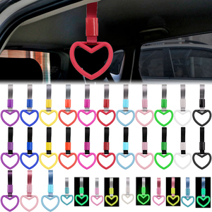 Breloque JDM Heart <span class=keywords><strong>Tsurikawa</strong></span>, sangle de poignée pour poignée de porte de train, de bus ou de métro, luminescente dans le noir, pour l'intérieur de la voiture, anneau de traction pour métro - Product Image 1