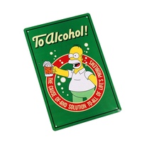 Antique Vintage Metal Signs Backyard Bar Sign 12X8 Inch Tin Sign Welcome Hanging Bar Terrace Wall Decoration for Outdoor