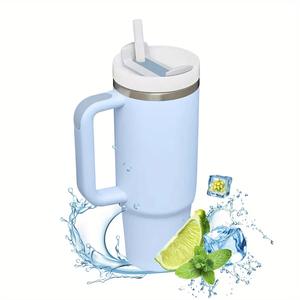 Thế hệ mới 40oz H2.0 đôi tường thép không gỉ cup Tumbler xe cup với xử lý và rơm