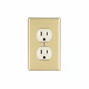 Scatola con 3 unità. Piastra assemblata con 2 contatti polarizzati, linea Standard, alluminio. - Product Image 1