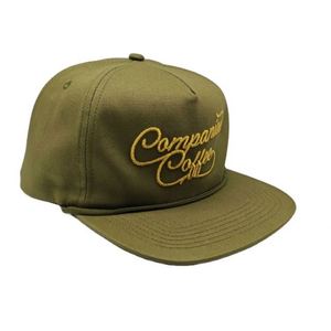 Casquettes vertes pour adultes, fabrication DIY, 5 panneaux, logo brodé personnalisé, casquettes non structurées, casquette de papa, casquette snapback - Product Image 1