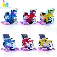 Simulateur de conduite de moto électrique pour enfants, machine de jeu vidéo d'arcade de course, simulateur de conduite à monnayeur pour enfants
