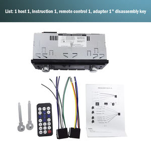 Kits multimedia <span class=keywords><strong>con</strong></span> sintonizador de FM estéreo Control remoto Conexión <span class=keywords><strong>USB</strong></span> MP4 Modelo <span class=keywords><strong>Radio</strong></span> de <span class=keywords><strong>coche</strong></span> <span class=keywords><strong>con</strong></span> reproductor de casete Subwoofer - Product Image 5