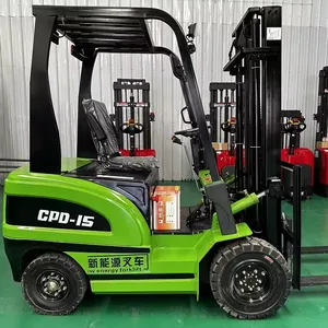 Penjepit gulungan kertas forklift listrik kecil baterai/garpu lithium mini elektrik 1ton 2ton forklift listrik