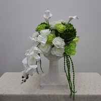 New Trend 2026 Fresh Green Artificial Floral Runner Table Centerpiece Arrangement for Wedding Event Decor