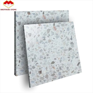Dalles de sol en terrazzo et marbre translucides personnalisées, dalles de ciment en béton coloré, terrazzo poli - Product Image 1
