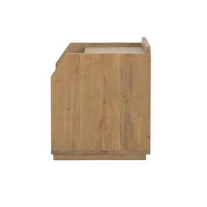 Modern <b>Oak</b> Wood <b>Bedside</b> End <b>Table</b> Nightstand for Apartment Hotel Bedroom Furniture with 1 Drawer - Product Image 4