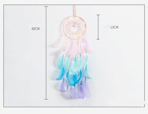 Vente en gros Arbre de vie naturel à suspendre de Bohème Attrape-rêves indien Décoration murale avec feuille plume Style design Art déco - Product Image 1