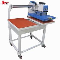 Presse à chaud pneumatique 40*40CM Haute efficacité Double station automatique Vêtements Presse à chaud Machine