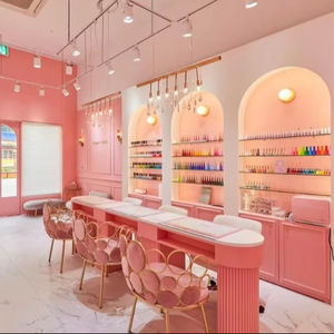 ชั้นวางเครื่องสำอางทันสมัยไฟ LED สำหรับร้านค้าตู้โชว์น้ำหอมเฟอร์นิเจอร์ตามสั่ง - Product Image 1