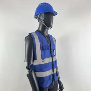 سترة عاكسة عالية الوضوح من البوليستر للسلامة والحماية في حركة المرور والإنشاءات وأعمال الأمن - Product Image 2