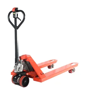 สีเหลืองคู่มือ 65 รถลากพาเลท 3 ตันแจ็คไฟฟ้าไฮดรอลิก 2 3 5 ตันเครื่องยกแบบแมนนวลรถยกไฟฟ้าขนาดเล็กแบบแมนนวล - Product Image 1