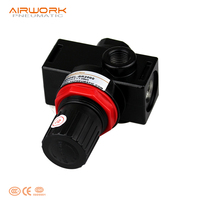 Regulator Kompresor Tekanan Udara Pneumatik Airtac Tipe BR2000 Ar2000 Berbahan Aluminium Alloy Bersertifikasi CE
