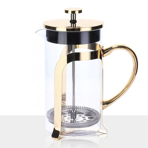 Cafetière à presse française avec 4 filtres, acier inoxydable Durable, résistant à la chaleur, verre Borosilicate, presse à café, <span class=keywords><strong>percolateur</strong></span> - Product Image 4